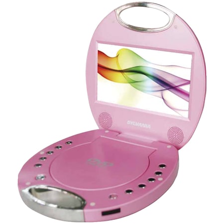 Sylvania Portable 7" DVD Player with Integrated Handle (Pink) SDVD7046-PINK